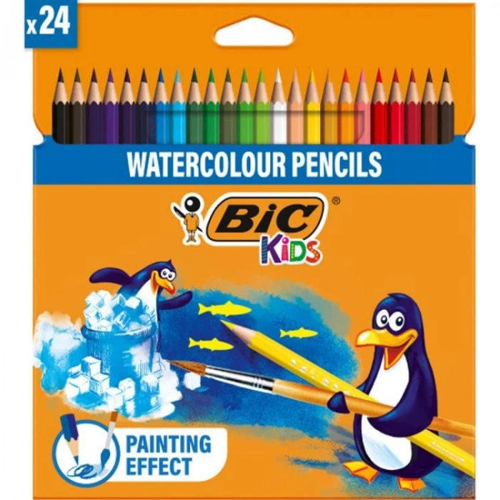 BİC AQUACOULEUR KURU-SULU BOYA KALEMİ TAM BOY 24LÜ 8575633