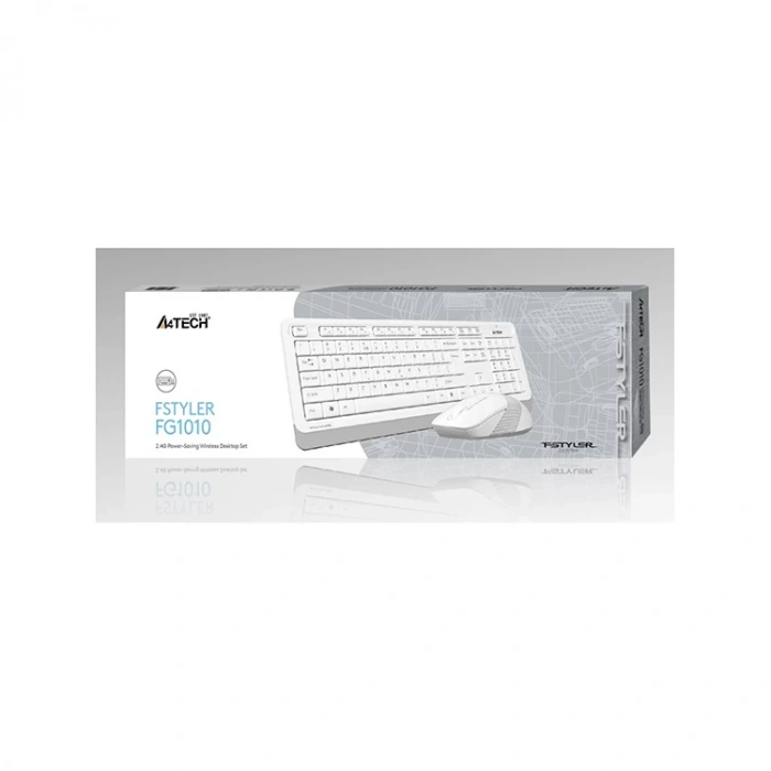 A4 TECH FG1010 2.4G Q KABLOSUZ KLAVYE+ MOUSE SET BEYAZ