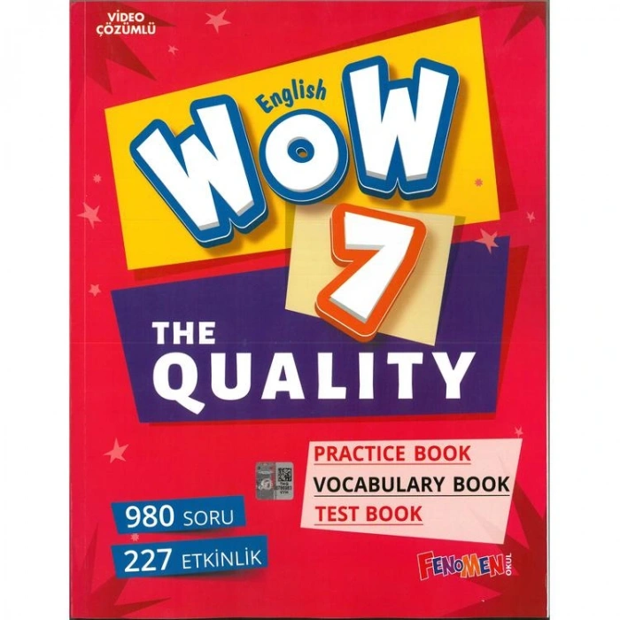 FENOMEN 7. SINIF WOW ENGLISH THE QUALITY + PRACTICE BOOK + VOCABULARY BOOK + TEST BOOK
