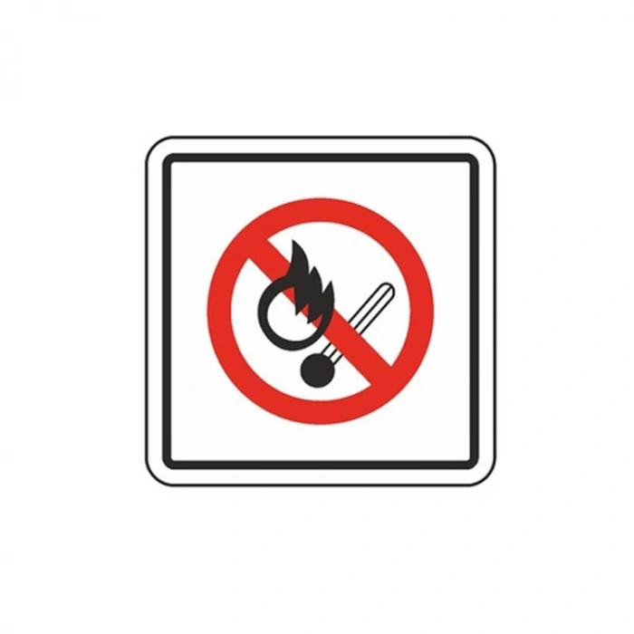 EKSTRAFİX 240 YÖNLENDİRME/UYARI LEVHASI 12x12cm ATEŞ YAKMAYINIZ