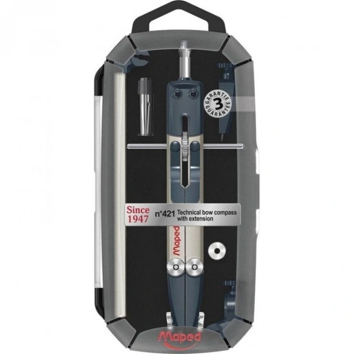 MAPED 198802 UZATMA AYAKLI HASSAS ÇİZİM PERGELİ 5Lİ KUTULU