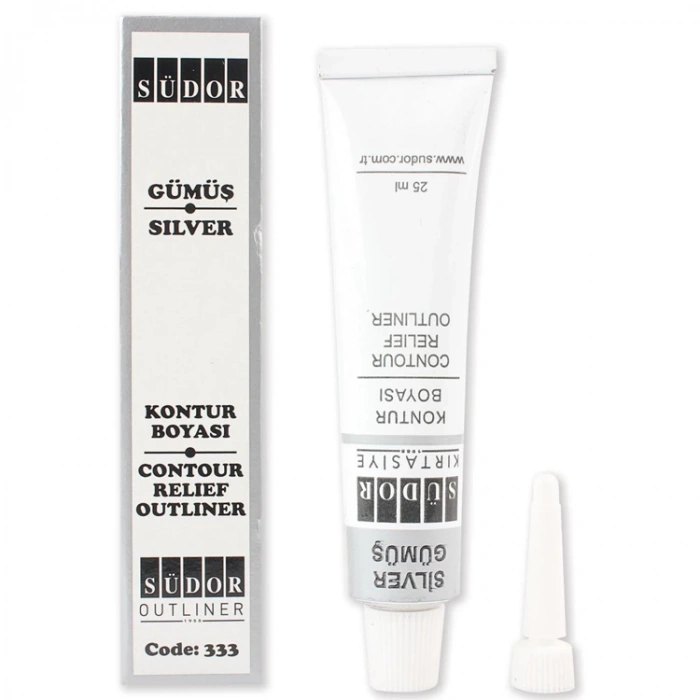 SÜDOR 331 KONTUR BOYASI GÜMÜŞ 25 ml