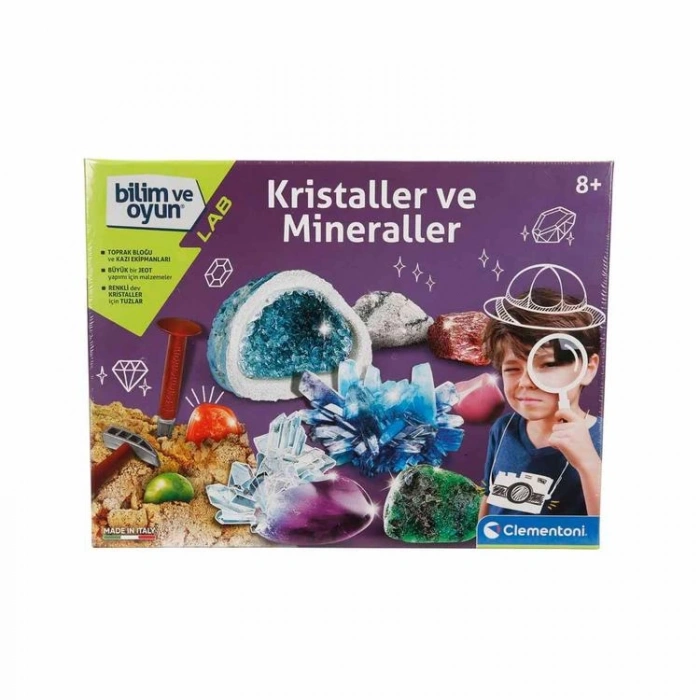 CLEMENTONI 64964 BİLİM VE OYUN - KRİSTALLER VE MİNERALLER