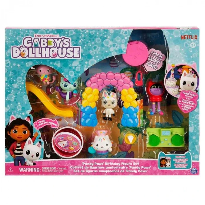 SPIN MASTER GABBYS DOLLHOUSE PANDY PAWS DOĞUM GÜNÜ FİGÜR SETİ  SPM-6069141