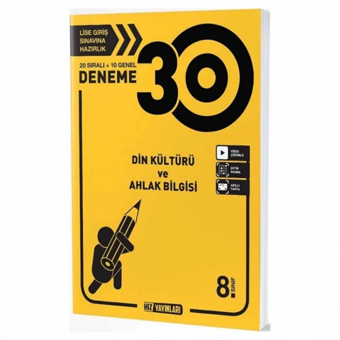 HIZ 8. SINIF DİN KÜLTÜRÜ VE AHLAK BİLGİSİ 30LU DENEME