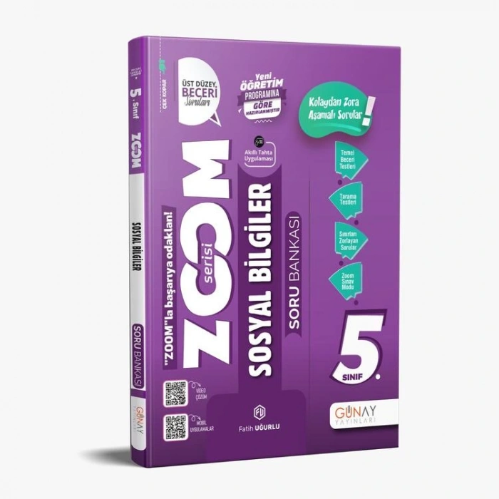 GÜNAY 5. SINIF ZOOM SERİSİ SOSYAL BİLGİLER SORU BANKASI