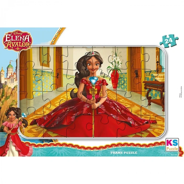 KS GAMES ELN 704 DISNEY ELENA AVALOR FRAME YAPBOZ/PUZZLE 24 PARÇA  3+