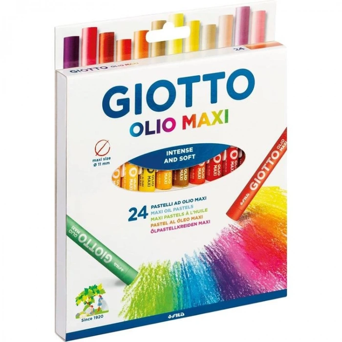 GIOTTO OLIO MAXI YAĞLI PASTEL BOYA 24 LÜ  293800