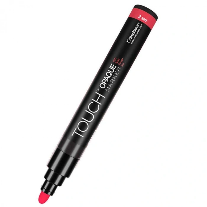 TOUCH OPAQUE SU BAZLI MARKER KALEM 1.5-2.3mm - MEDIUM PACK RED 2 - SH8613003-2010