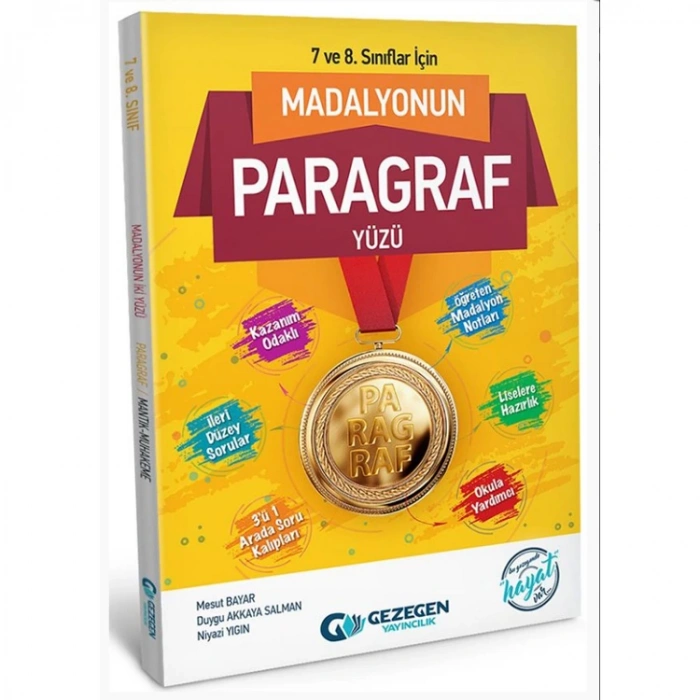 GEZEGEN 7. VE 8. SINIFLAR İÇİN MADALYONUNU İKİ YÜZÜ