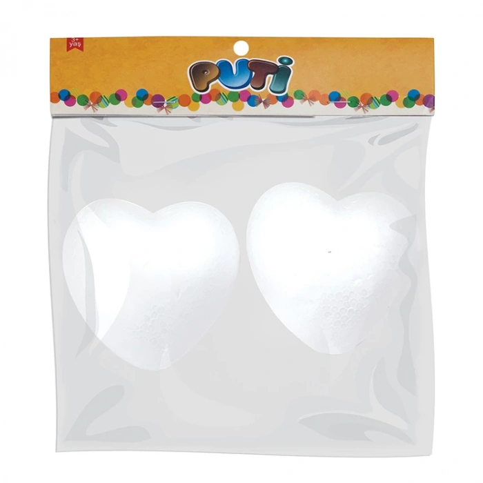 PUTİ KÖPÜK KALP 10 CM 2Lİ