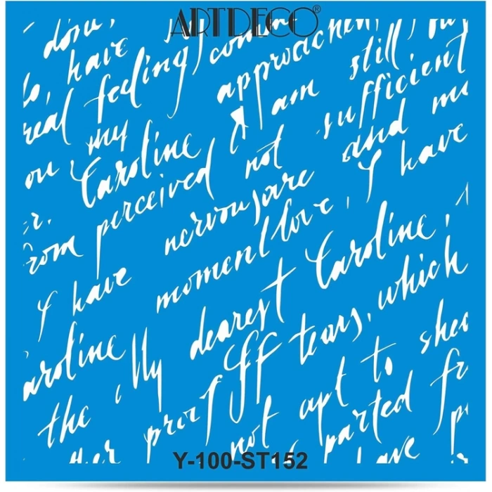 ARTDECO STENCİL 30X30CM EL YAZISI 152