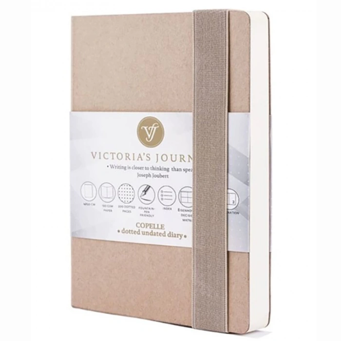 VICTORIAS JOURNALS 8922 COPELLE BULLET 14x21 120gr. 120YP. NOKTALI DEFTER KRAFT