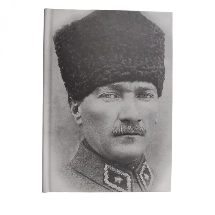 TRUFFY 308702 14x20cm SERT KAPAK ÇİZGİLİ DEFTER 96 YP. - M. KEMAL ATATÜRK