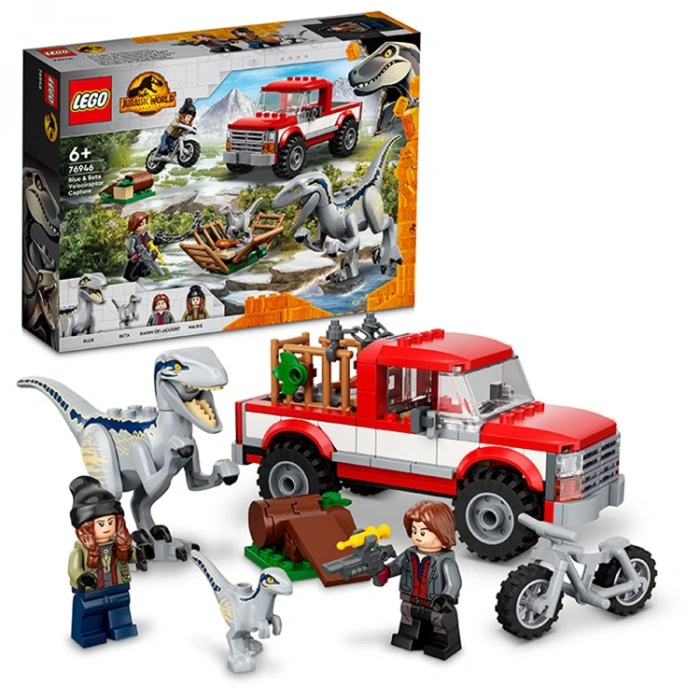 LEGO 76946 JURASSIC WORLD BLUE VE BETA VELOCIRAPTOR YAKALAMA