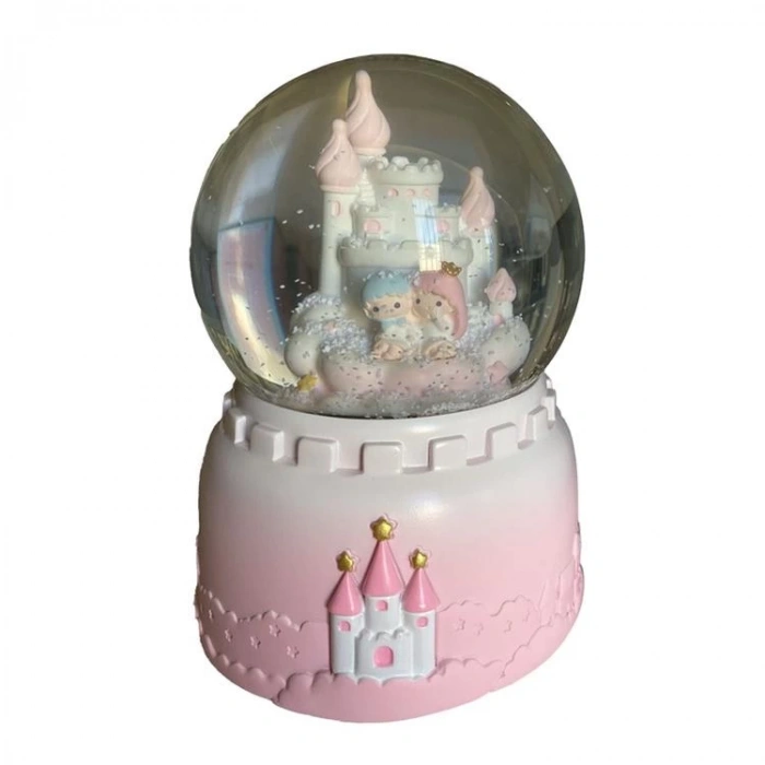 CEREN HDY0280 ORTA BOY HEDİYELİK MÜZİKLİ IŞIKLI KAR ATAN KAR KÜRESİ (PİLLİ) ŞATODAKİ ÇİFT