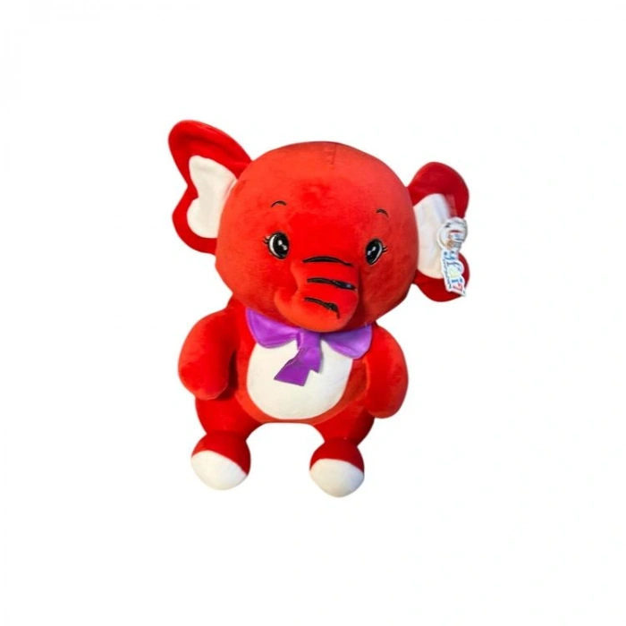 TAHA 1377  PELUŞ RENKLİ OTURAN FİL 40 CM