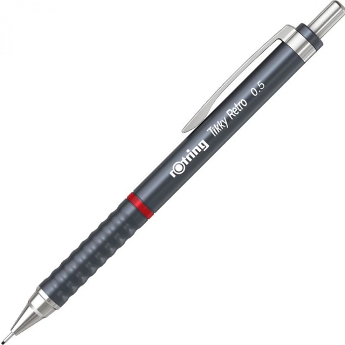 ROTRING TIKKY RETRO VERSATIL KALEM METALİK GRİ 0.5mm