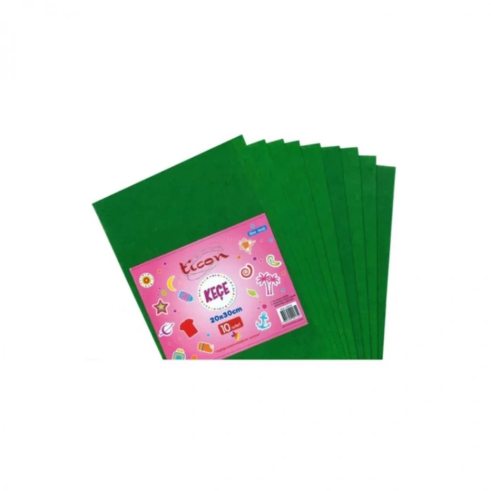 TİCON 142416 20X30CM KEÇE 10LU YEŞİL