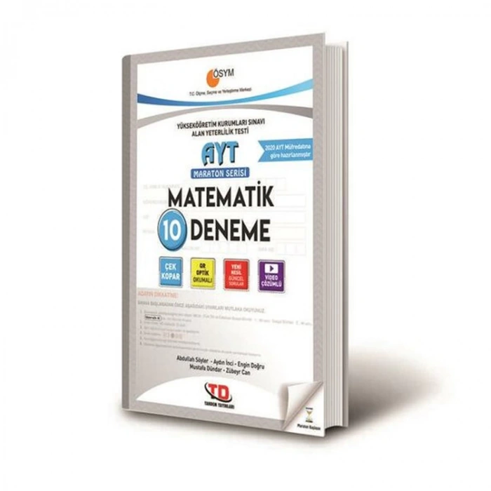 TANDEM MARATON SERİSİ AYT MATEMATİK 10 DENEME SINAVI