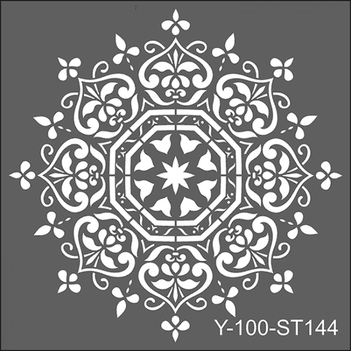 ARTDECO STENCİL 30X30CM  DAMASK DESEN-4 144