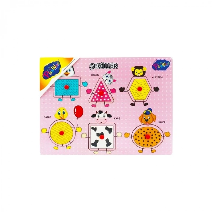 PLAYWOOD ONY-202-203 TUTMALI ŞEKİLLER EŞLEŞTİRMELİ PUZZLE