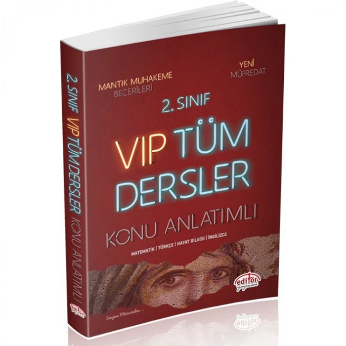 EDİTÖR 2. SINIF  VIP TÜM DERSLER KONU ANLATIMLI KIRMIZI KİTAP