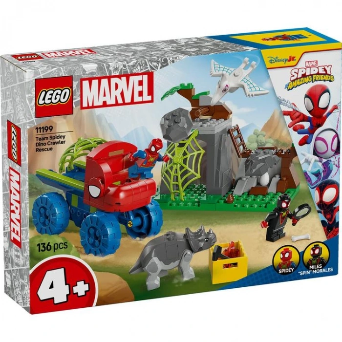 LEGO 11199 MARVEL SPIDEY EKİBİ DİNAZOR KAMYONLU KURTARMA 136 PARÇA 4+