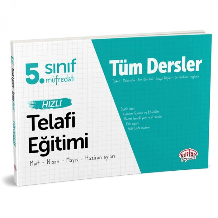 EDİTÖR 5. SINIF TÜM DERSLER TELAFİ EĞİTİMİ