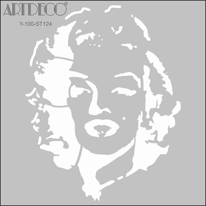 ARTDECO STENCİL 30X30CM MARYLIN MONROE 124
