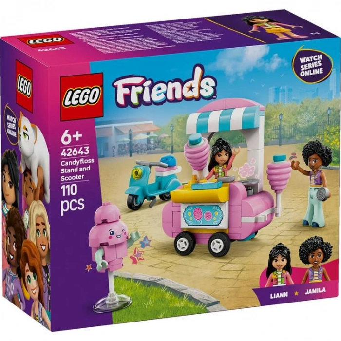 LEGO FRIENDS 42643 PAMUK ŞEKER STANDI VE SCOOTER 110 PARÇA 6+