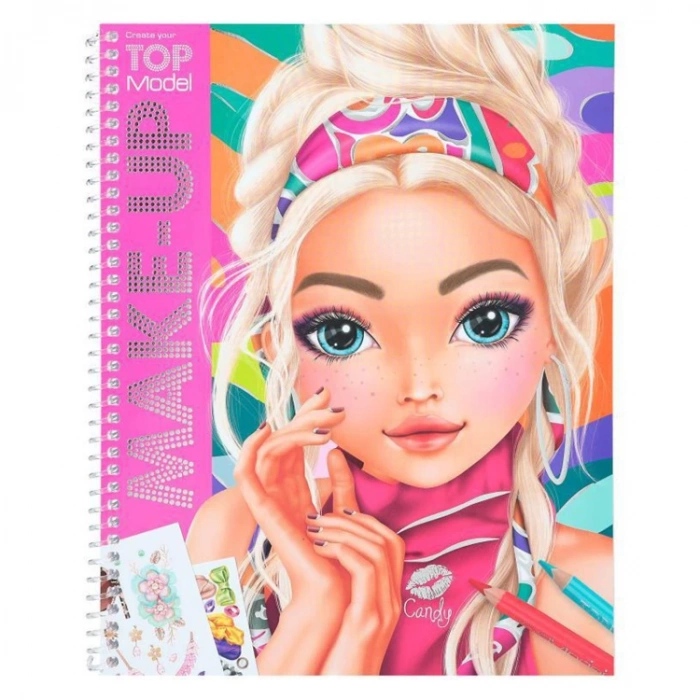 TOP MODEL SPİRALLİ RENKLİ MAKYAJ DEFTERİ