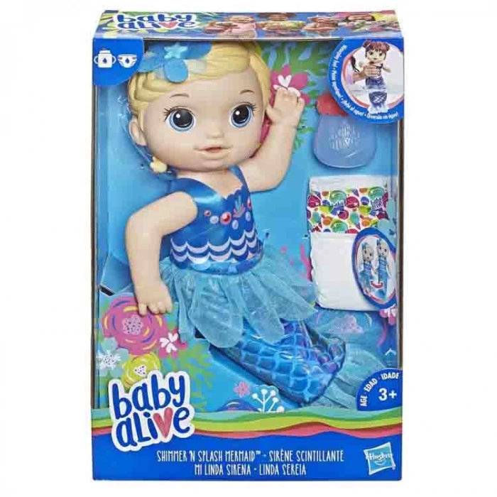 HASBRO E3693  BABY ALIVE DENİZ KIZI BEBEĞİM