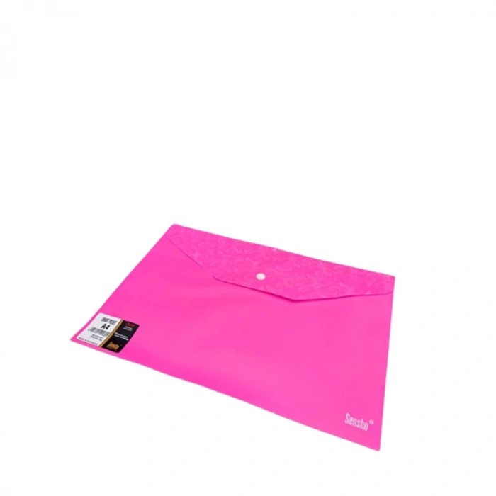 SENSHO A4 MAT FOSFORLU RENK ÇITÇITLI DOSYA PEMBE
