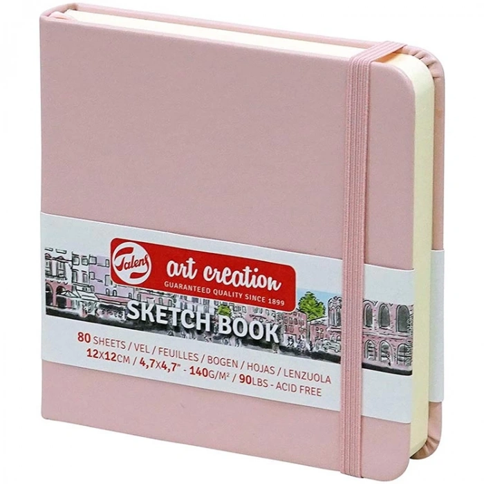 TALENS ART CREATION SKETCHBOOK 12X12 cm 140 gr. 80 YP. ESKİZ DEFTERİ PASTEL PEMBE -9314014M