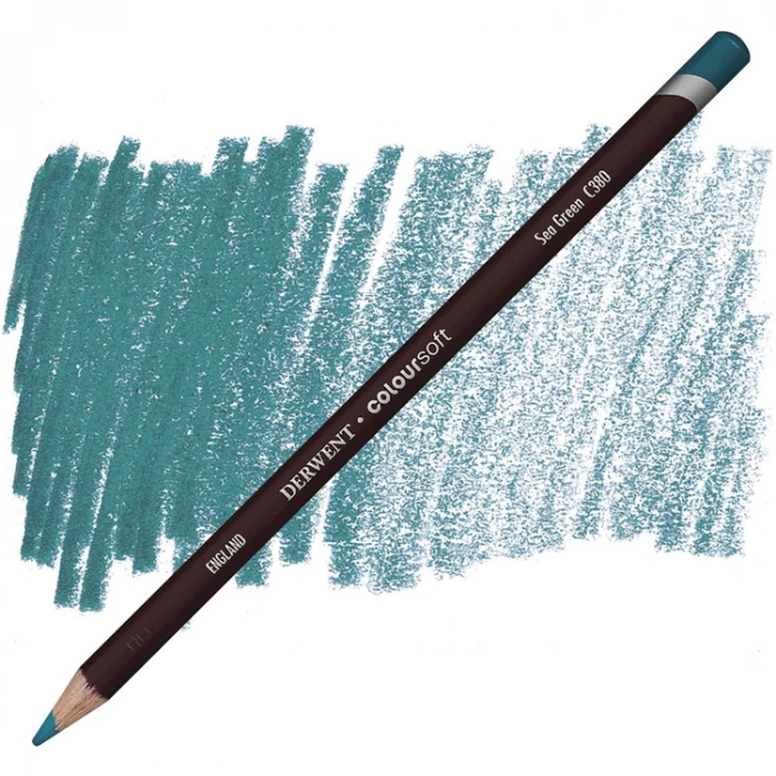 DERWENT COLOURSOFT - YUMUŞAK KURUBOYA KALEMİ-  SEA GREEN C380