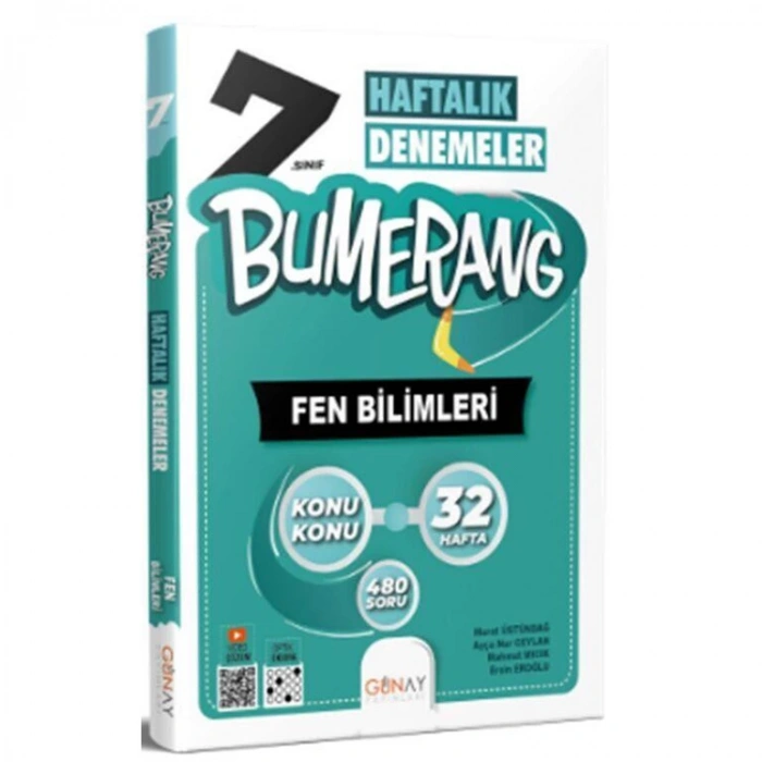 GÜNAY 7. SINIF BUMERANG 32 HAFTALIK FEN BİLİMLERİ DENEMELERİ