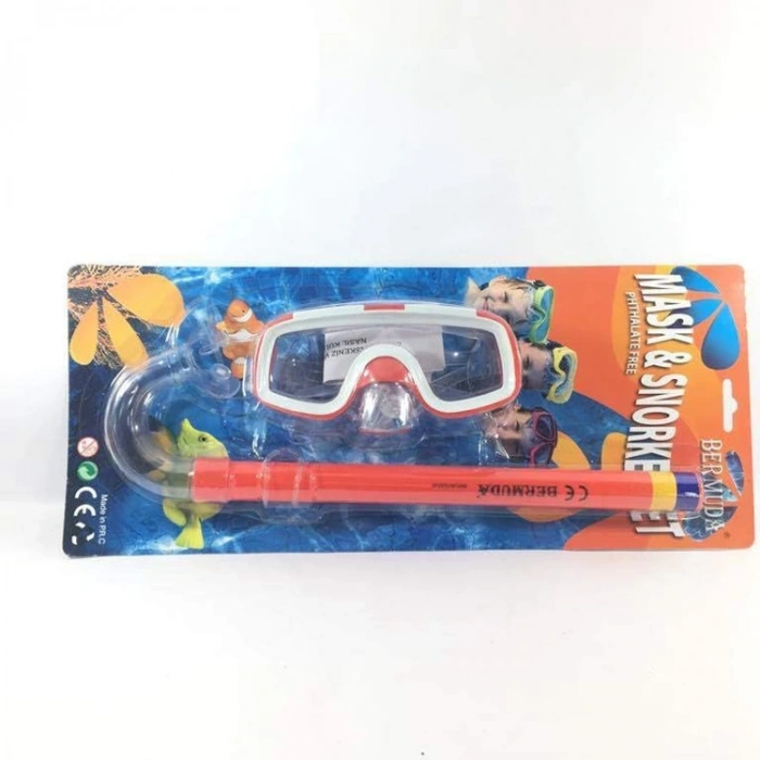 KZL ÇOCUK KULAK TIKACI MASKE VE ŞNORKEL SETİ 66047C