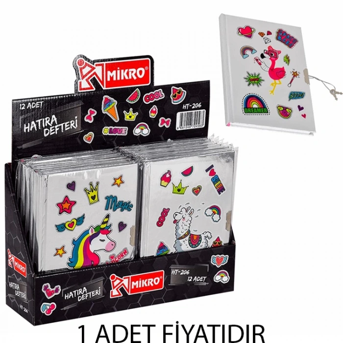 MİKRO HT-206 KİLİTLİ HATIRA DEFTERİ