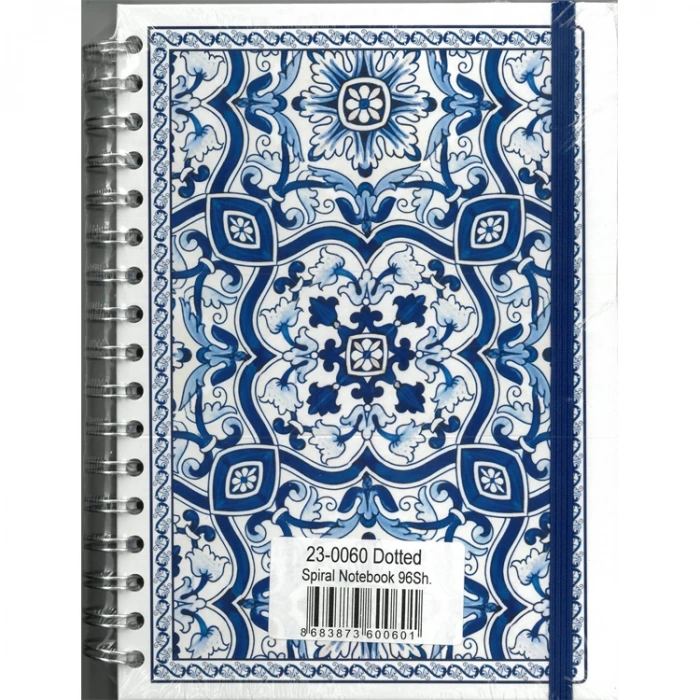 VICTORIAS JOURNALS 0060 17x24cm SPİRALLİ SERT KAPAK 90gr. 96YP. NOKTALI DEFTER
