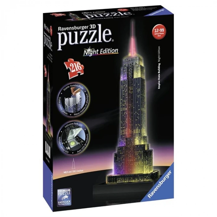 ADORE RAVENSBURGER RPB125661 EMPIRE STATE BİNASI IŞIKLI 3D PUZZLE