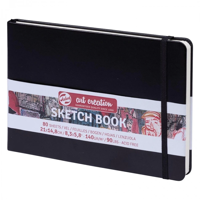 TALENS ART CREATION SKETCHBOOK 21X14.8 cm 140 gr. 80 YP. ESKİZ DEFTERİ SİYAH -9314005M