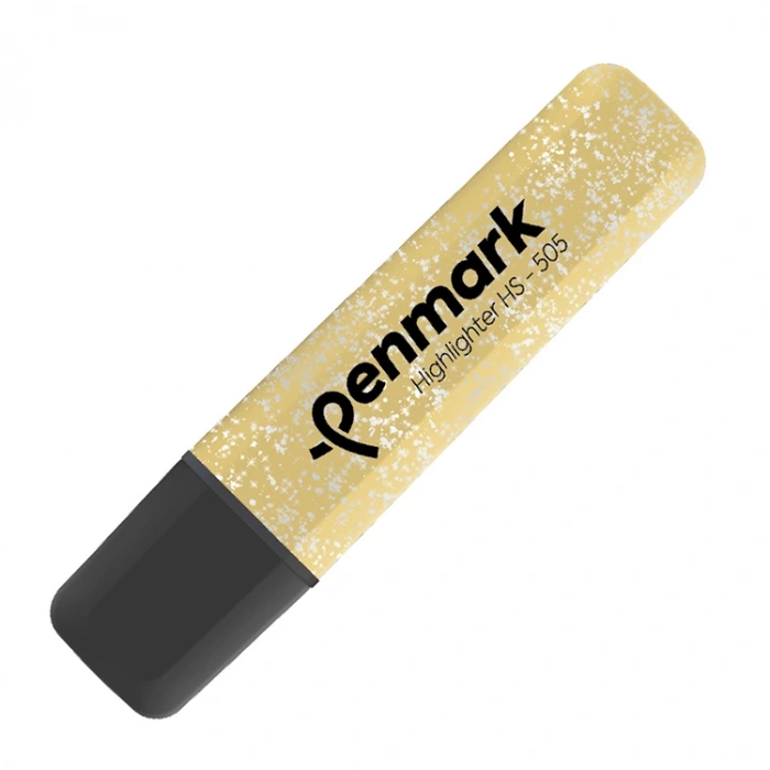 PENMARK HS-505-13 METALİK SİMLİ FOSFORLU KALEM GOLD