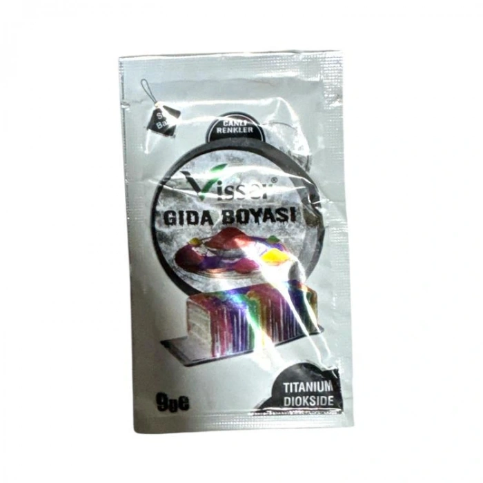 VİSSER GIDA BOYASI TOZ 9GR. BEYAZ