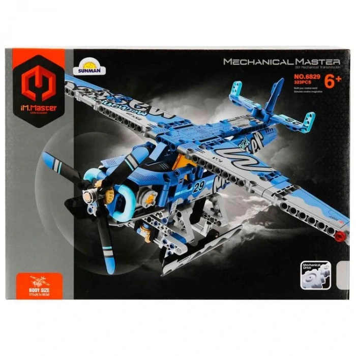 SUNMAN İM. MASTER NO.6829 DENİZ UÇAĞI MAVİ LEGO YAPIM SETİ 323 PARÇA 6+