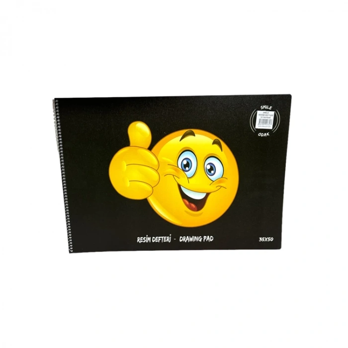 ODAK 008585 35X50 SPİRALLİ PP KAPAK 15 YP SMILE RESİM DEFTERİ