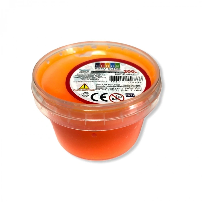 SÜDOR SL08-15 POFU SLİME 200g FOSFORLU TURUNCU