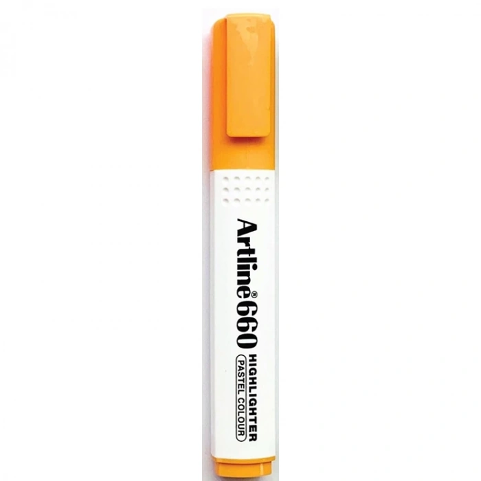 ARTLINE EK- 660 KESİK UÇ 1.0-4.0mm  HIGHLIGHTER FOSFORLU KALEM PASTEL ORANGE