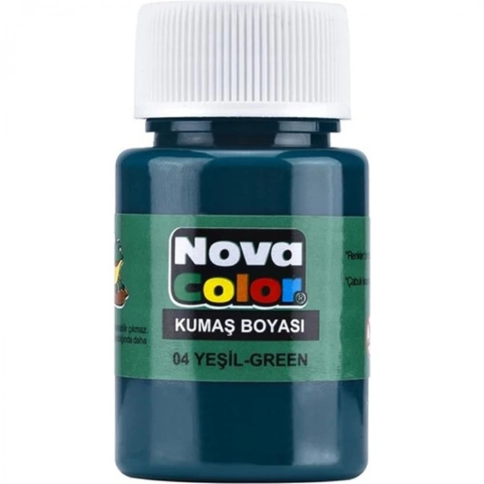 NOVA COLOR YEŞİL 30 CC ŞİŞE KUMAŞ BOYASI