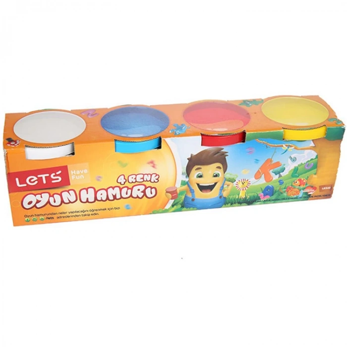 LETS OYUN HAMURU NORMAL RENKLER 4 RENK 600GR L8340